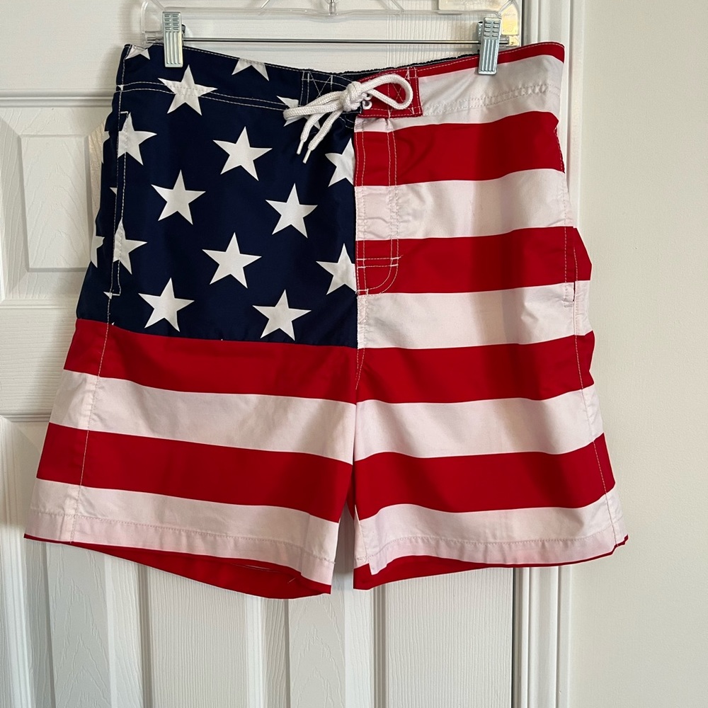 Stars and Stripes swim trunks - Men’s Medium 32-34 waist